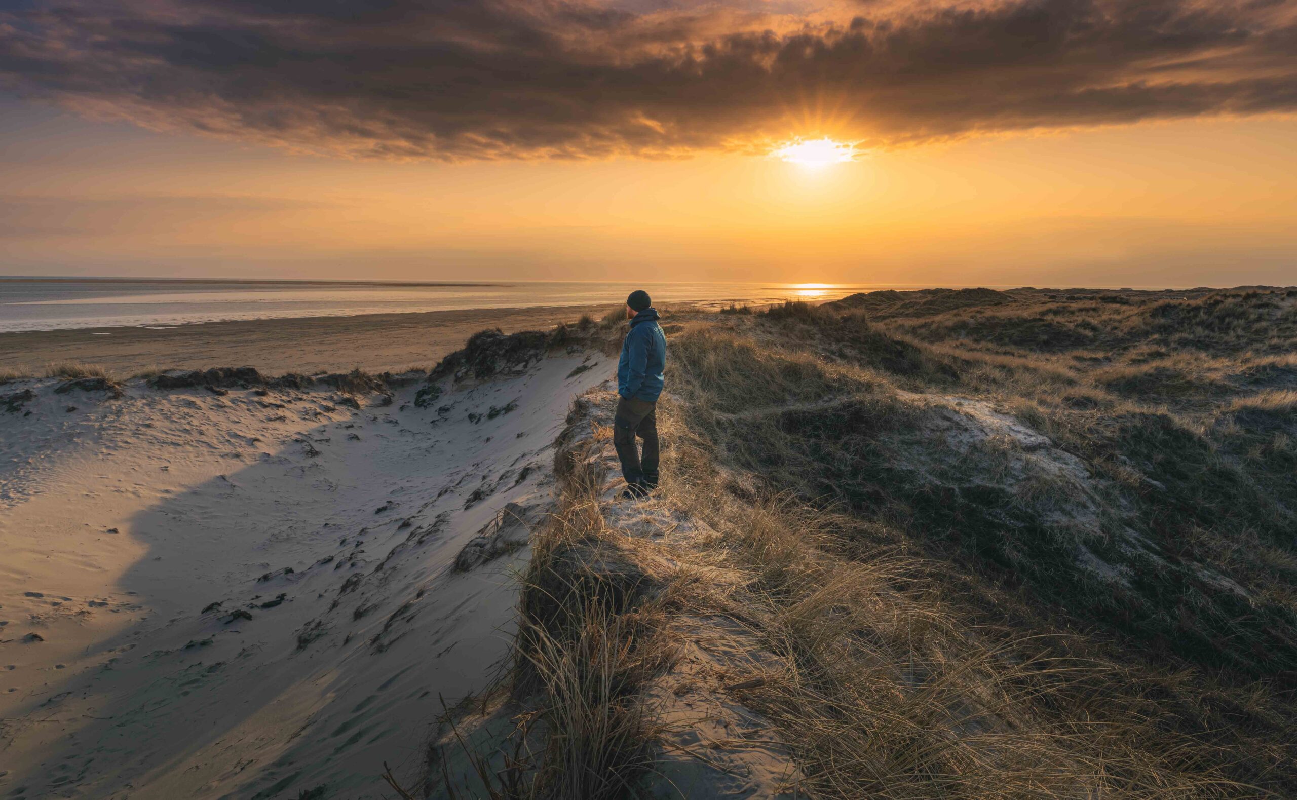 Solnedgang ved Vadehavet – foto: Lars Roed